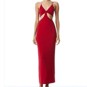 Alice and Olivia Red cutout dress (New with Tags)! Size 0 never worn.